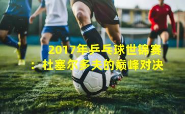 2017年乒乓球世锦赛：杜塞尔多夫的巅峰对决